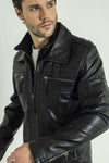Baldwin Men's Casual Fall Leather Jacket